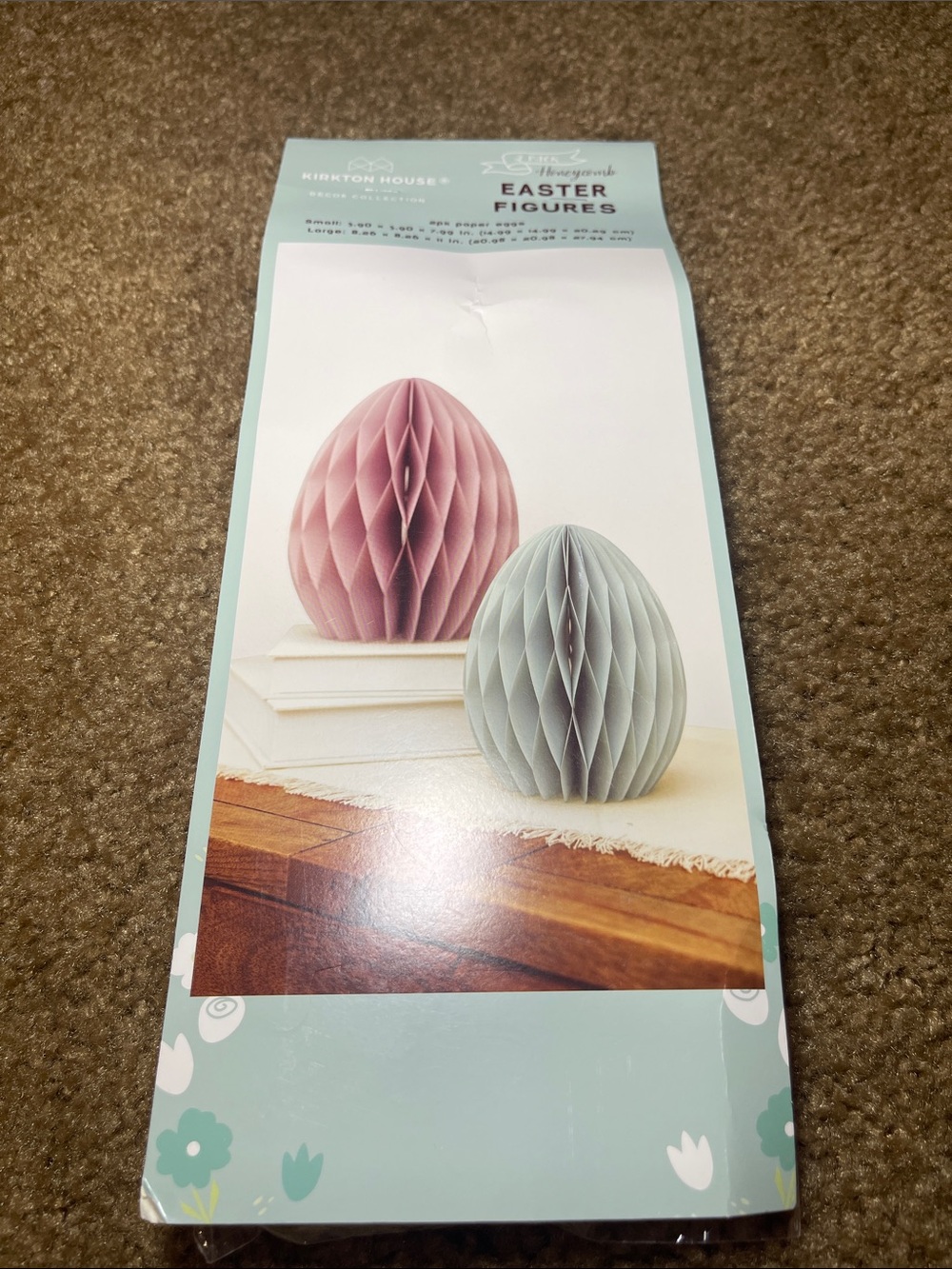 Kirkton House Mint Easter Figures Decorative Paper Eggs